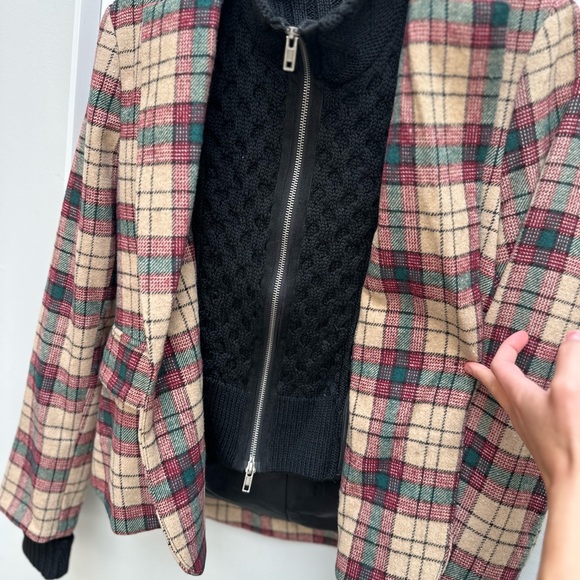 Vici Good Things Pocket Plaid Blazer (removable knit lining) NWOT - Picture 8 of 14